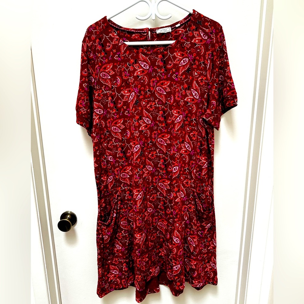 Fat Face Red Paisley Dress